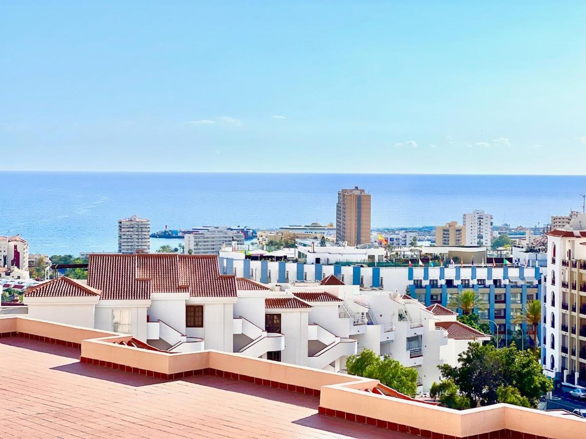 !!! Relaxing View, The Heights Apartment With Terrace And Heated Pools, Los Cristianos Los Cristianos  Eksteriør bilde